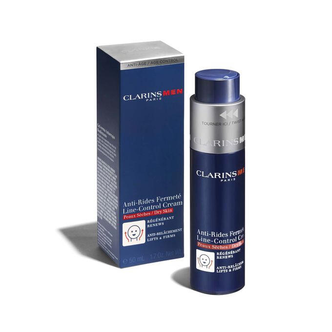 Przeciwzmarszczkowy Krem do Twarzy do skóry suchej | ClarinsMen Line-Control Cream