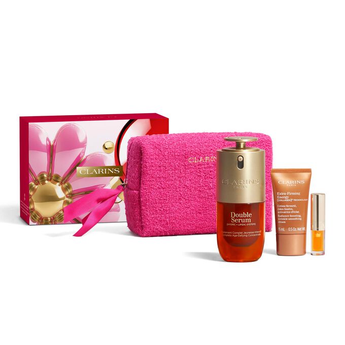 Zestaw przeciwstarzeniowy do pielęgnacji sk&oacute;ry &ndash; Clarins Double Serum & Extra-Firming Energy