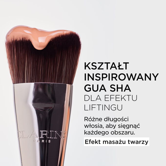 Pędzel do podkładu inspirowany techniką Gua Sha