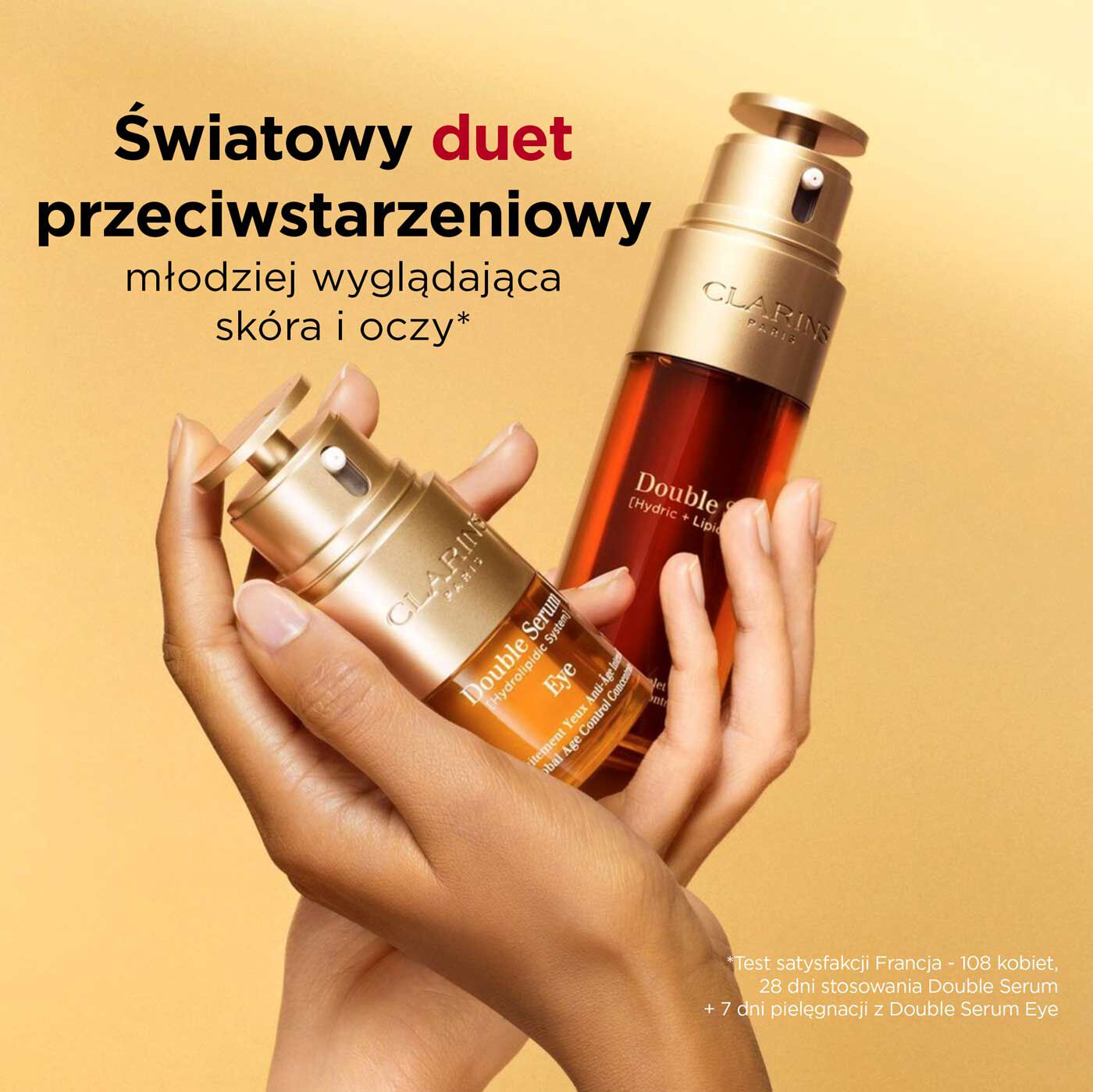 Double Serum Clarins - serum przeciwstarzeniowe do każdego