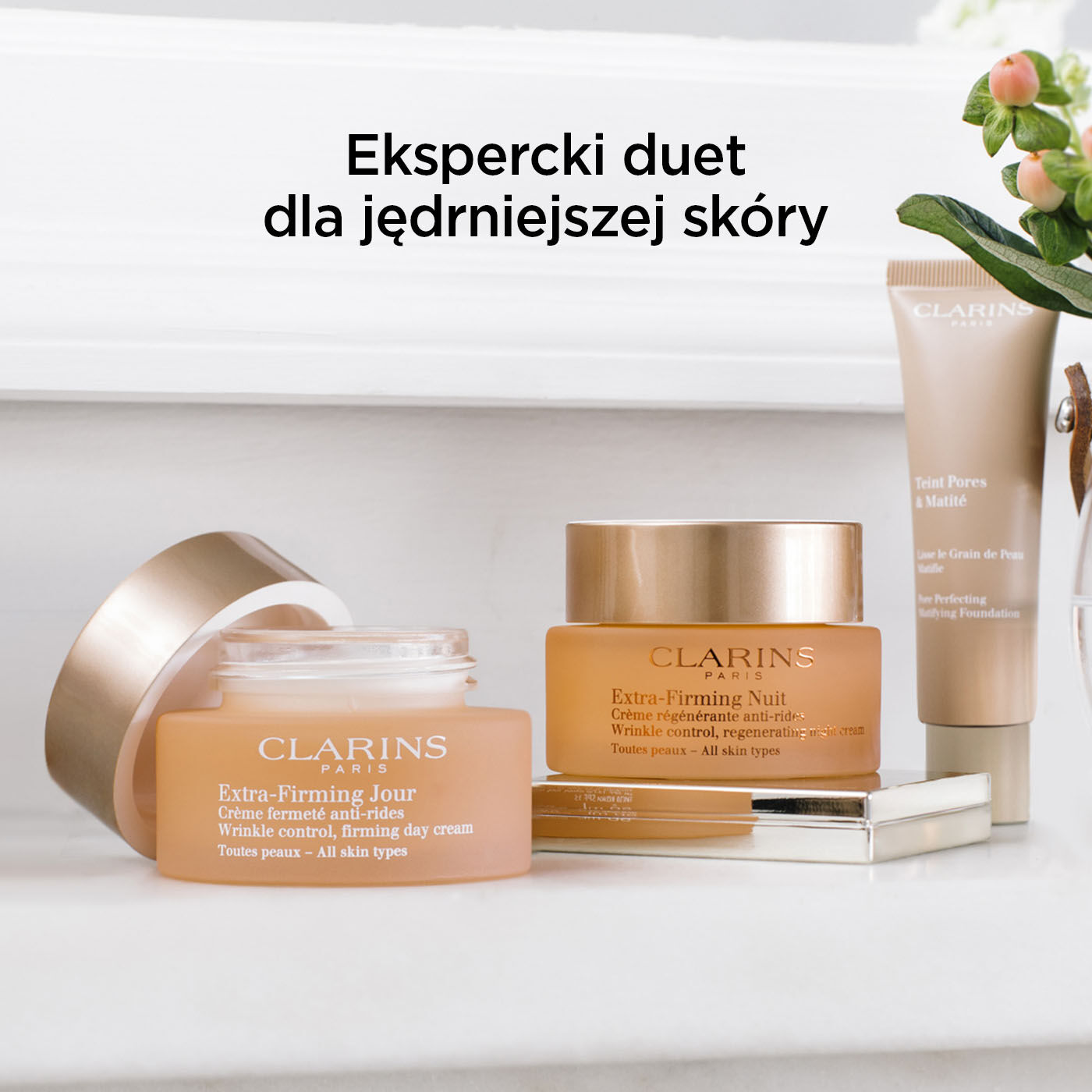 【新品未使用】CLARINS Extra-Firming Jour 50mL Krem Clarins Extra firming na dzień 50ml - Opinie i ceny na