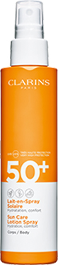 Lotion w sprayu do opalania ciała UVA/UVB 50+