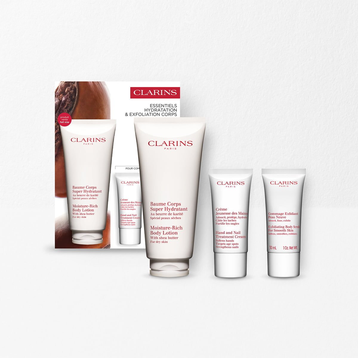Zestaw do pielęgnacji ciała Moisturising and exfoliating body care set